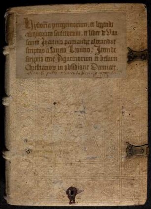 Historia Peregrinorum; Vitae Sanctorum; Descriptio Terrae Agarnorum