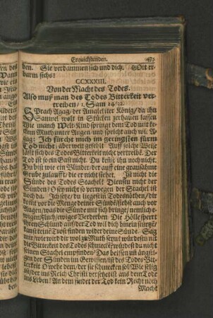 CCXXXIII. Von der Macht des Todes. Also muß man des Todes Bitterkeit vertreiben/ 1. Sam. 14/32.