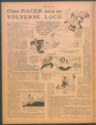 Cómo hacer para no volverse loco