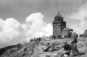 Schneekoppe: Wetterstation auf der Schneekoppe