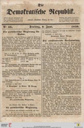 Die demokratische Republik : Freiheit, Wohlstand, Bildung für alle