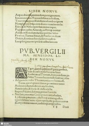 Pub. Vergilii Ma. Aeneidos. Liber Nonus