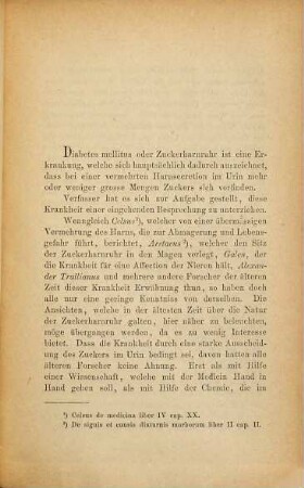 Über Diabetes mellitus : Inaug.-Diss.