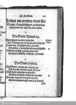 Folget nu weitter was für Stedte Hauptfahnen gewunnen haben, und wie viel, Als zum ersten