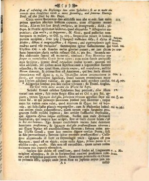 De subsidiis, quae requiruntur ad intelligendum Homerum brevis diatribe