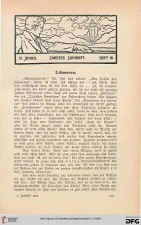 Heft 18 (2. Juniheft 1904)