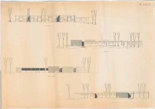 Grund, Peter; Varia - Familienhaus (Südostansicht; Südwestansicht; Nordostansicht; Nordwestansicht)