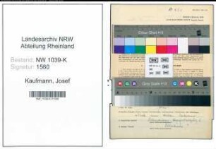 Entnazifizierung Josef Kaufmann , geb. 24.08.1898 (Polizist)