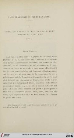 16: Varii frammenti di carmi damasiani, [1]