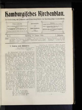 2. Sonntag nach Epiphanias