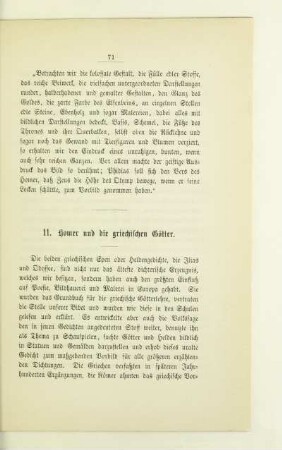 11. Homer und die griechischen Götter