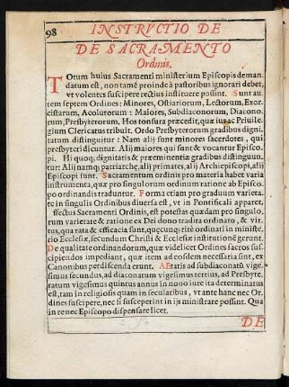 De Sacramento Ordinis.
