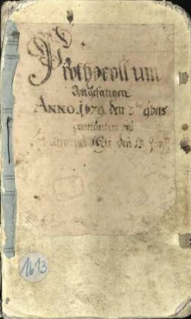 Amtsprotokoll, 3.11.-13.6.