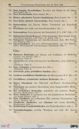 Glas (Nr. 520-604)