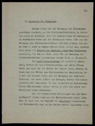 5. Kinematik des Elektrons