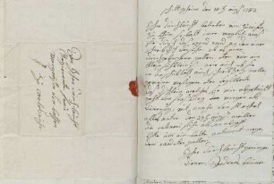 Andreas Baumer an Karoline Luise von Baden (Schiltigheim)