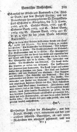 : Schauplatz der Künste und Handwerke. Bd.5-9.