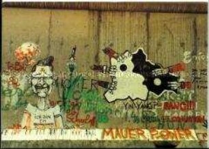 Bemalte Berliner Mauer an der Kochstraße