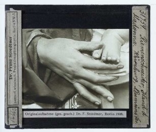 Riemenschneider, Madonna mit Kind (Würzburg, Neumünster) : Detail der Hand