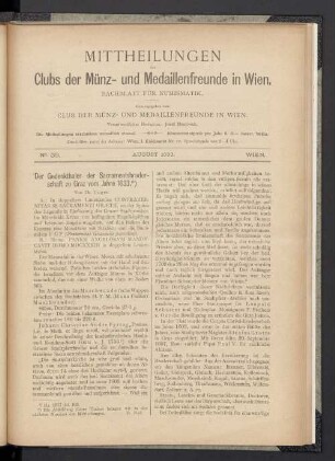 N° 39. August 1893. Wien