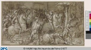 Antike Reiterschlacht