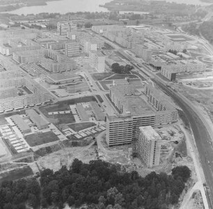 Plattenbaugebiet Großer Dreesch in Schwerin : Blickrichtung Nordwesten