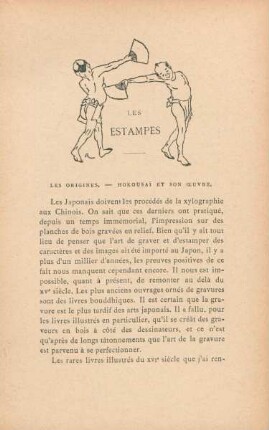 Les estampes. Les origines. - Hokousai et son oeuvre