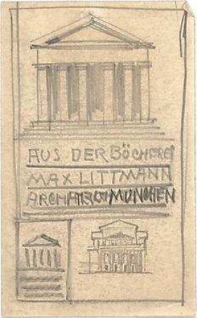 Littmann, Max; Exlibris - Ansicht