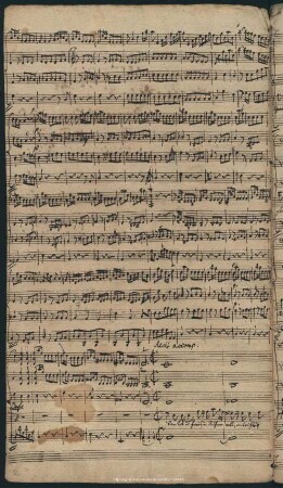 Recit[ativo] accomp.Basso: Von Lob und Preis