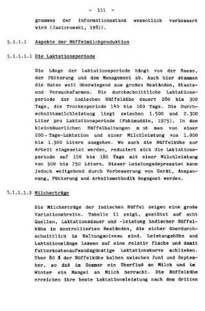 5.1.1.1 Aspekte der Büffelmilchproduktion