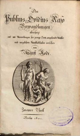 Des Publius Ovidius Naso Verwandlungen, 2