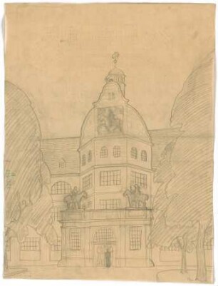 Fischer, Theodor; Kassel; Museum (jetzt: Hessisches Landesmuseum) - Ansicht