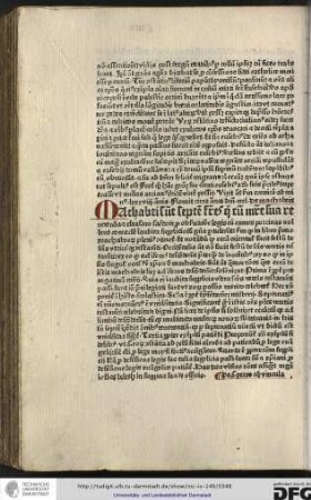 Machabei sunt septem fratres qui cum matre sua reverenda et Eleasaro sacerdote pro observatione legis cum carnes procinas nollent comedere, inaudita suppliciorum genera pertulerunt...