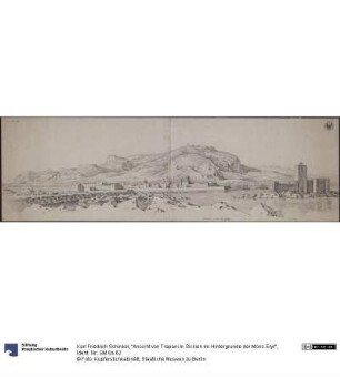 "Ansicht von Trapani in Sicilien im Hintergrunde der Mons Eryx"