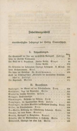 733-734 Inhaltsverzeichnis