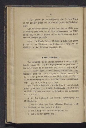 VIII. Abschnitt.