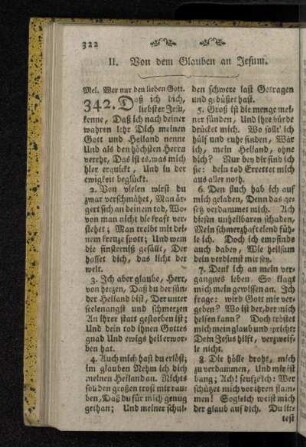 II. Von dem Glauben an Jesum.