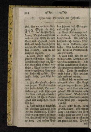 II. Von dem Glauben an Jesum.