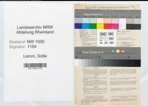 Entnazifizierung Sofie Lemm, geb. 30.09.1897 (Angest.)