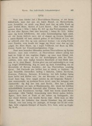 Byron. Den individuelle Lidenskabelighed