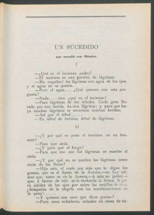Un sucedido que sucedió con Méndez