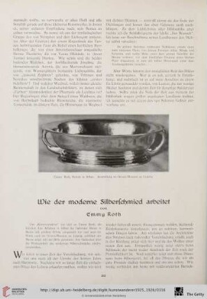 7/8: Wie der moderne Silberschmied arbeitet