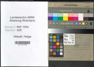 Entnazifizierung Helga Hetzell , geb. 25.04.1913 ()