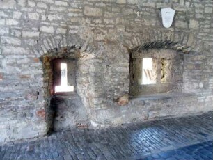 Stadtbefestigung - Stadttor (Maintor)-Durchfahrt Südseite mit Schießscharten
