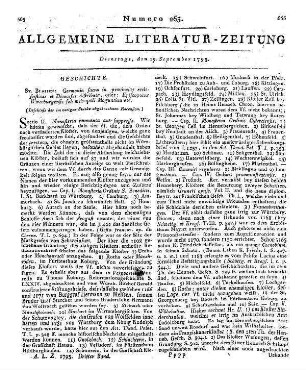 Ussermann, G. E.: Episcopatus Wirceburgensis sub metropoli Moguntina etc. (Beschluß der im vorigen Stücke abgebrochnen Recension.)