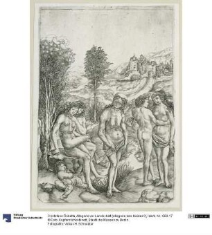 Allegorie vor Landschaft (Allegorie des Neides?)
