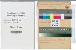 Entnazifizierung Peter Flesch , geb. 19.06.1886 (Polier)
