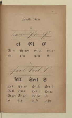 B. Zweite Stufe [Großbuchstaben]