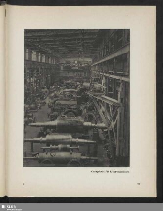 Montagehalle für Elektromaschinen