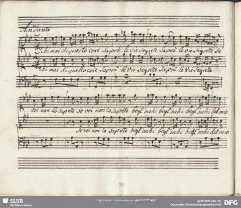 Canzonetta: Chi mai di questo core